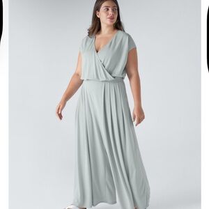 HALARA Waffle Knit Turquoise Women's Maxi Romper